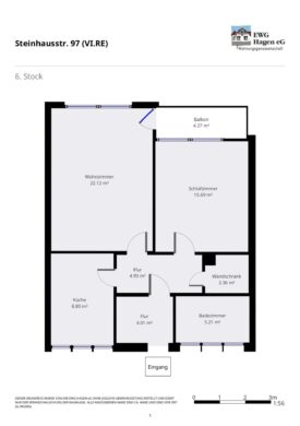 EWG – Ihr aktuelles Wohnungsangebot: - Steinhausstr 97 (VI RE) (14837)